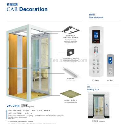 small home lift with Glass cabin / villa elevator